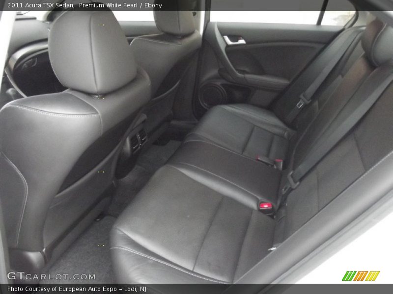 Rear Seat of 2011 TSX Sedan