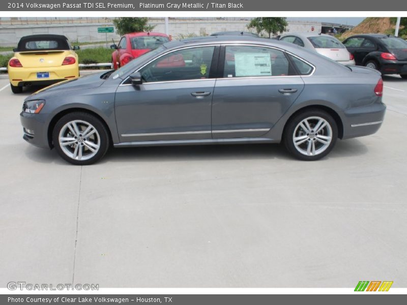 Platinum Gray Metallic / Titan Black 2014 Volkswagen Passat TDI SEL Premium