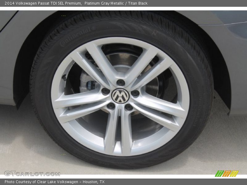 Platinum Gray Metallic / Titan Black 2014 Volkswagen Passat TDI SEL Premium