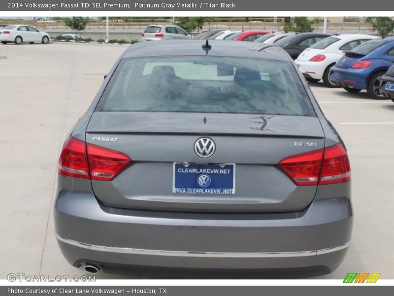 Platinum Gray Metallic / Titan Black 2014 Volkswagen Passat TDI SEL Premium