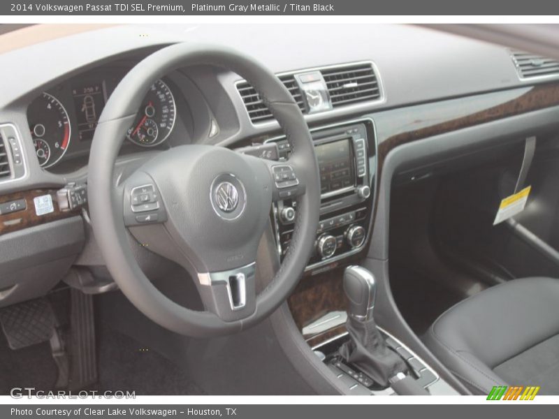 Platinum Gray Metallic / Titan Black 2014 Volkswagen Passat TDI SEL Premium