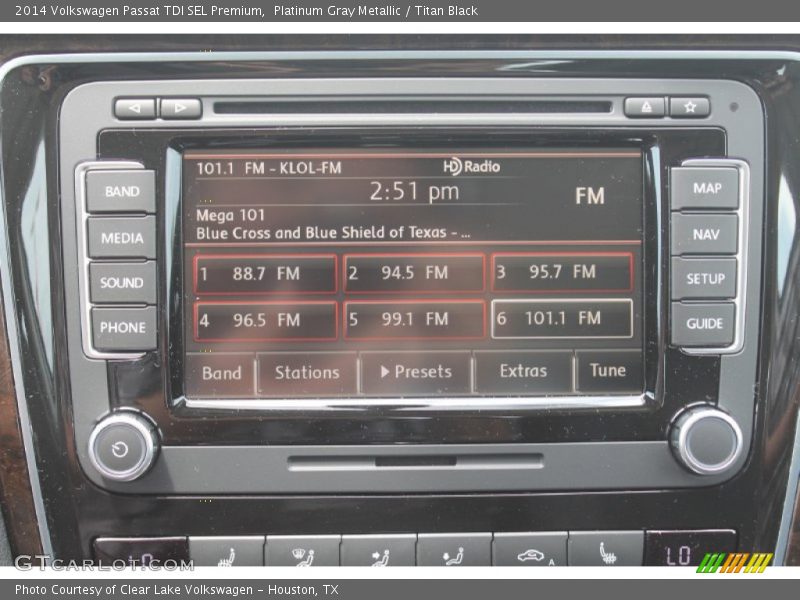Platinum Gray Metallic / Titan Black 2014 Volkswagen Passat TDI SEL Premium