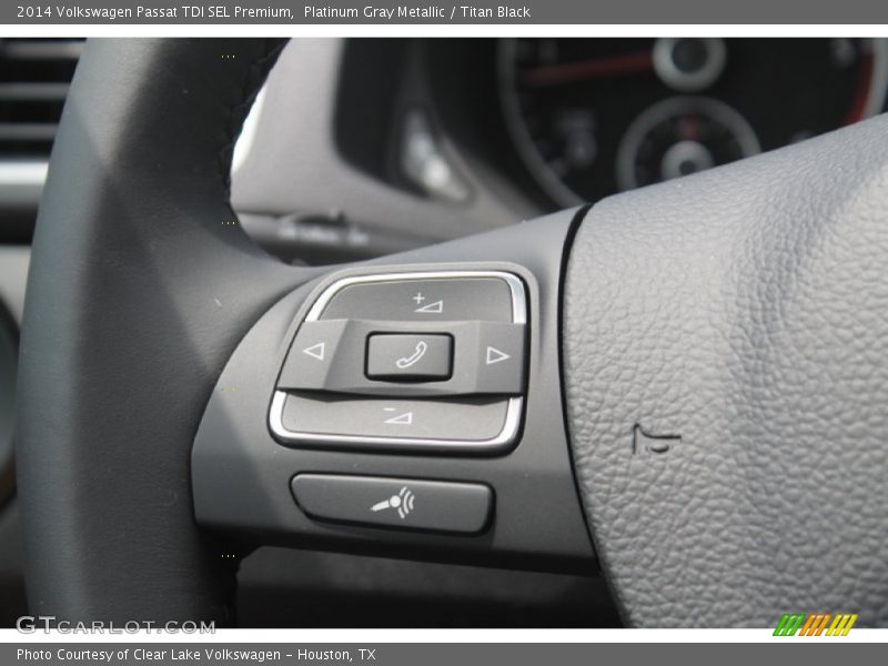 Platinum Gray Metallic / Titan Black 2014 Volkswagen Passat TDI SEL Premium