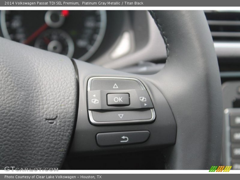 Platinum Gray Metallic / Titan Black 2014 Volkswagen Passat TDI SEL Premium