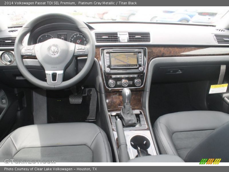 Platinum Gray Metallic / Titan Black 2014 Volkswagen Passat TDI SEL Premium