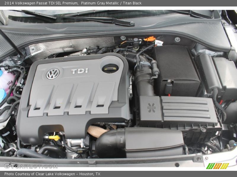Platinum Gray Metallic / Titan Black 2014 Volkswagen Passat TDI SEL Premium