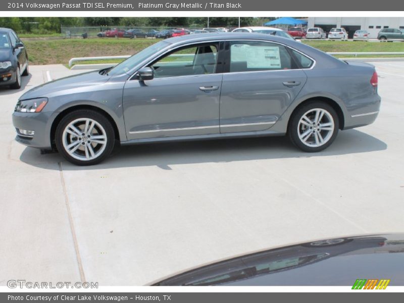 Platinum Gray Metallic / Titan Black 2014 Volkswagen Passat TDI SEL Premium