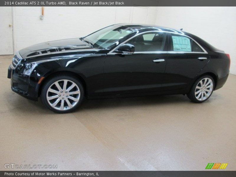 Black Raven / Jet Black/Jet Black 2014 Cadillac ATS 2.0L Turbo AWD