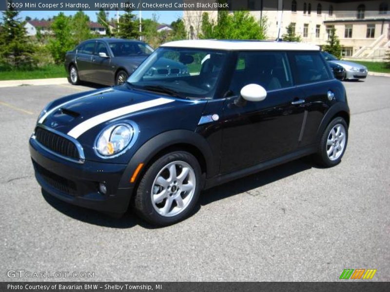 Midnight Black / Checkered Carbon Black/Black 2009 Mini Cooper S Hardtop