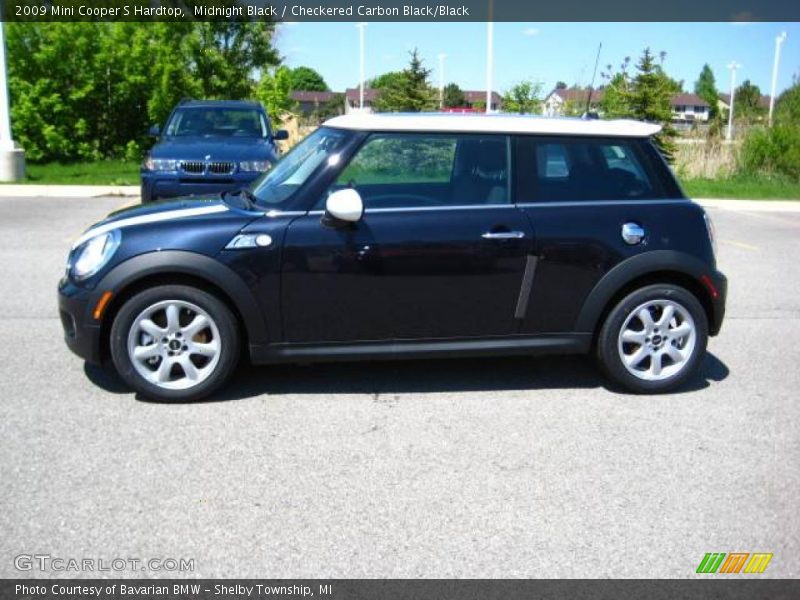 Midnight Black / Checkered Carbon Black/Black 2009 Mini Cooper S Hardtop