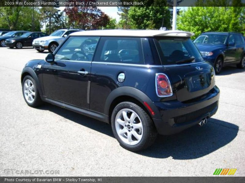 Midnight Black / Checkered Carbon Black/Black 2009 Mini Cooper S Hardtop