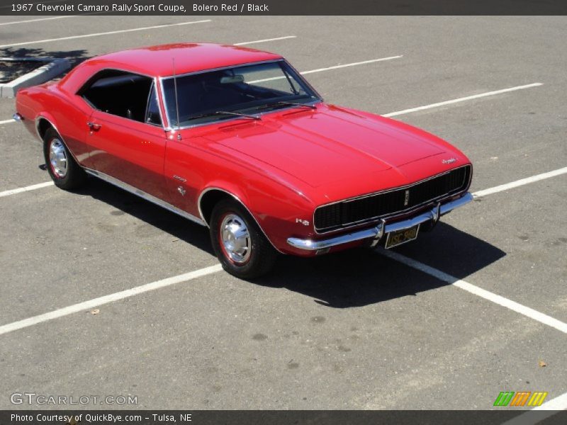 Bolero Red / Black 1967 Chevrolet Camaro Rally Sport Coupe