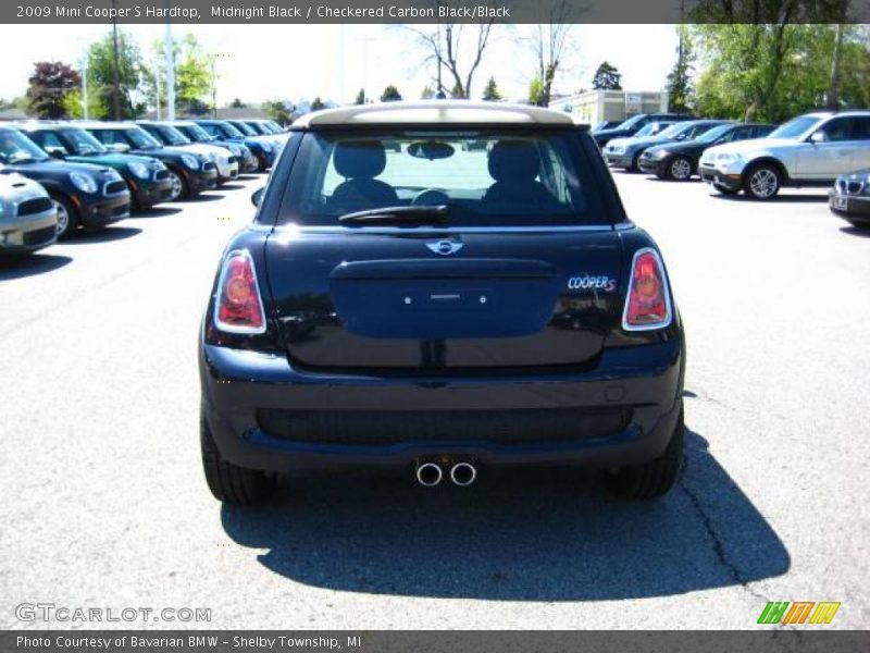 Midnight Black / Checkered Carbon Black/Black 2009 Mini Cooper S Hardtop