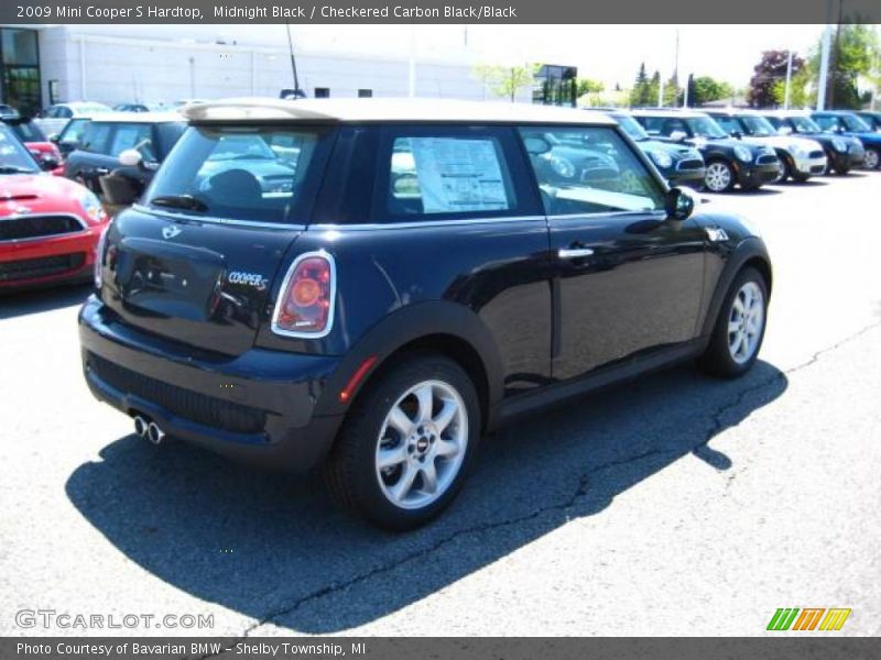 Midnight Black / Checkered Carbon Black/Black 2009 Mini Cooper S Hardtop
