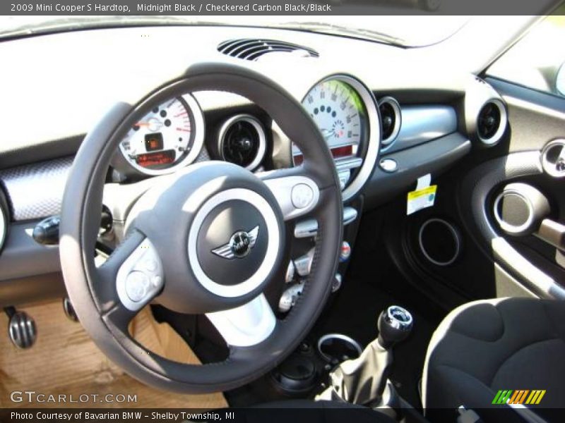 Midnight Black / Checkered Carbon Black/Black 2009 Mini Cooper S Hardtop
