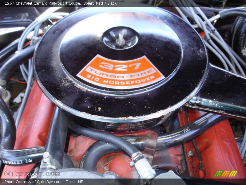  1967 Camaro Rally Sport Coupe Engine - 327 cid Turbo-Fire V8