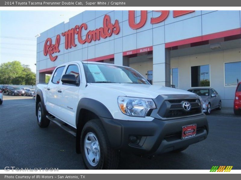 Super White / Graphite 2014 Toyota Tacoma Prerunner Double Cab