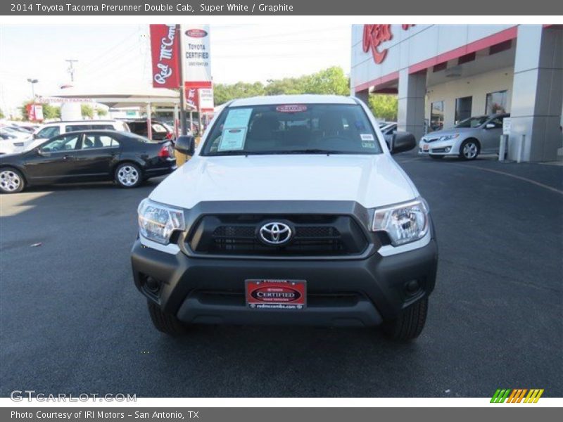 Super White / Graphite 2014 Toyota Tacoma Prerunner Double Cab