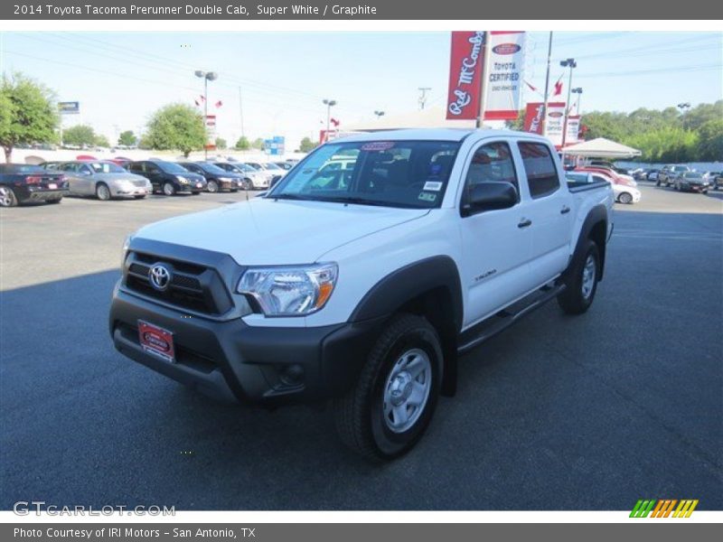 Super White / Graphite 2014 Toyota Tacoma Prerunner Double Cab