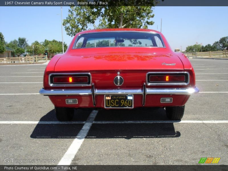 Bolero Red / Black 1967 Chevrolet Camaro Rally Sport Coupe