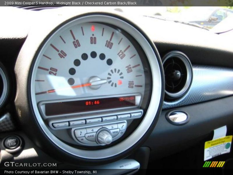 Midnight Black / Checkered Carbon Black/Black 2009 Mini Cooper S Hardtop
