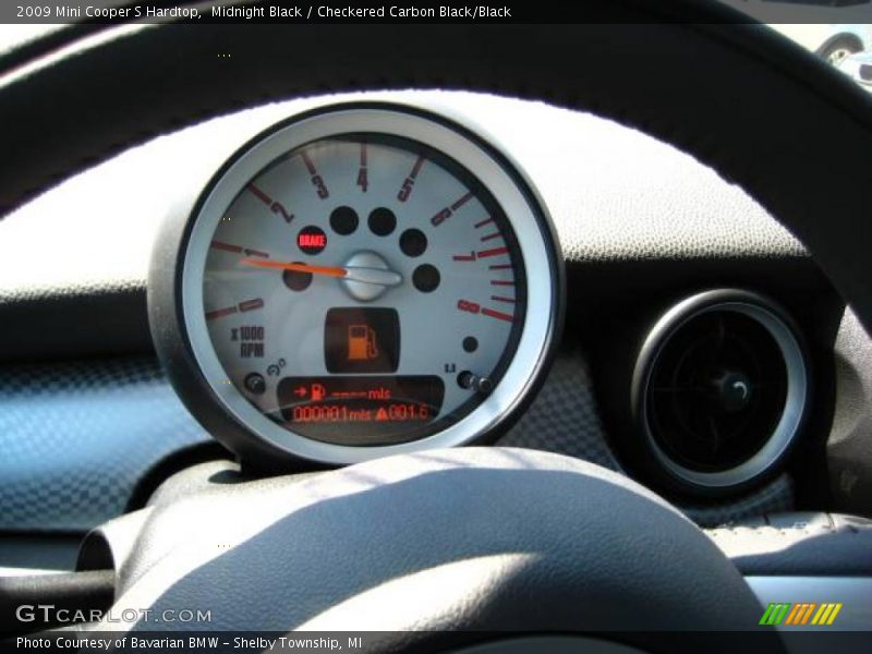 Midnight Black / Checkered Carbon Black/Black 2009 Mini Cooper S Hardtop