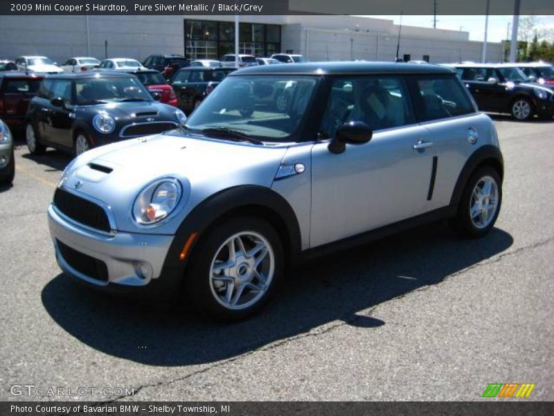 Pure Silver Metallic / Black/Grey 2009 Mini Cooper S Hardtop