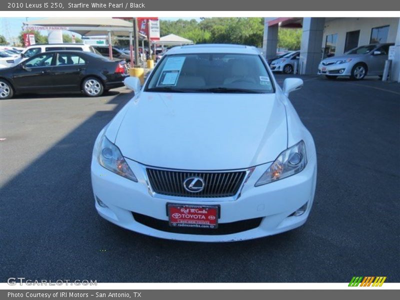 Starfire White Pearl / Black 2010 Lexus IS 250