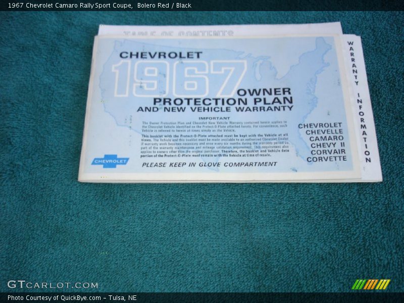 Books/Manuals of 1967 Camaro Rally Sport Coupe