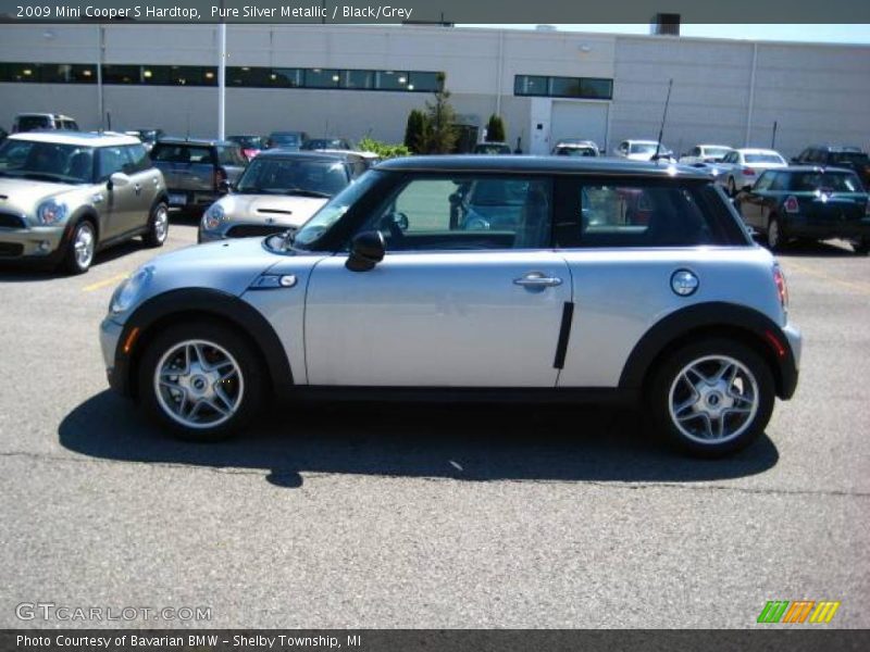 Pure Silver Metallic / Black/Grey 2009 Mini Cooper S Hardtop