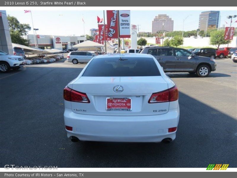 Starfire White Pearl / Black 2010 Lexus IS 250