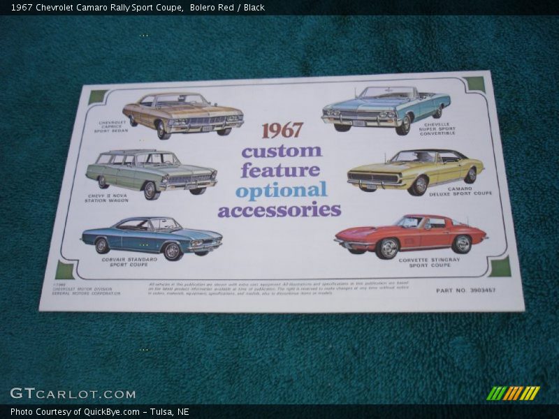 Books/Manuals of 1967 Camaro Rally Sport Coupe