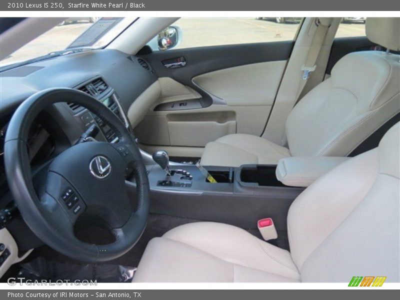 Starfire White Pearl / Black 2010 Lexus IS 250
