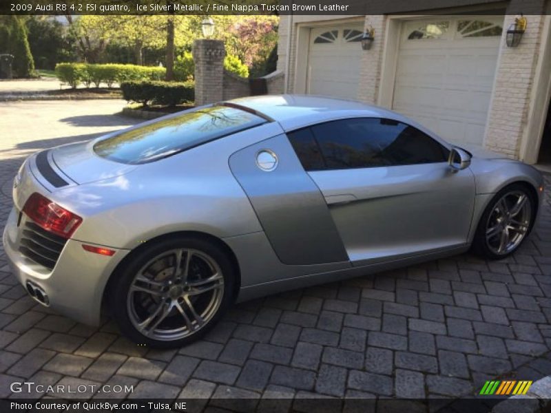 Ice Silver Metallic / Fine Nappa Tuscan Brown Leather 2009 Audi R8 4.2 FSI quattro