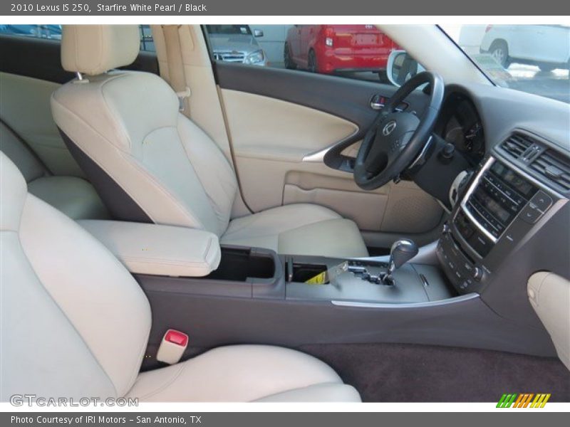 Starfire White Pearl / Black 2010 Lexus IS 250