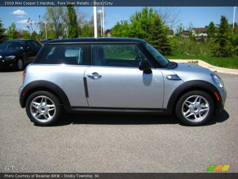 Pure Silver Metallic / Black/Grey 2009 Mini Cooper S Hardtop