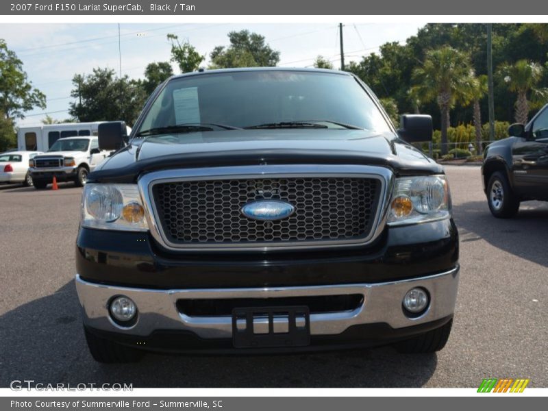 Black / Tan 2007 Ford F150 Lariat SuperCab