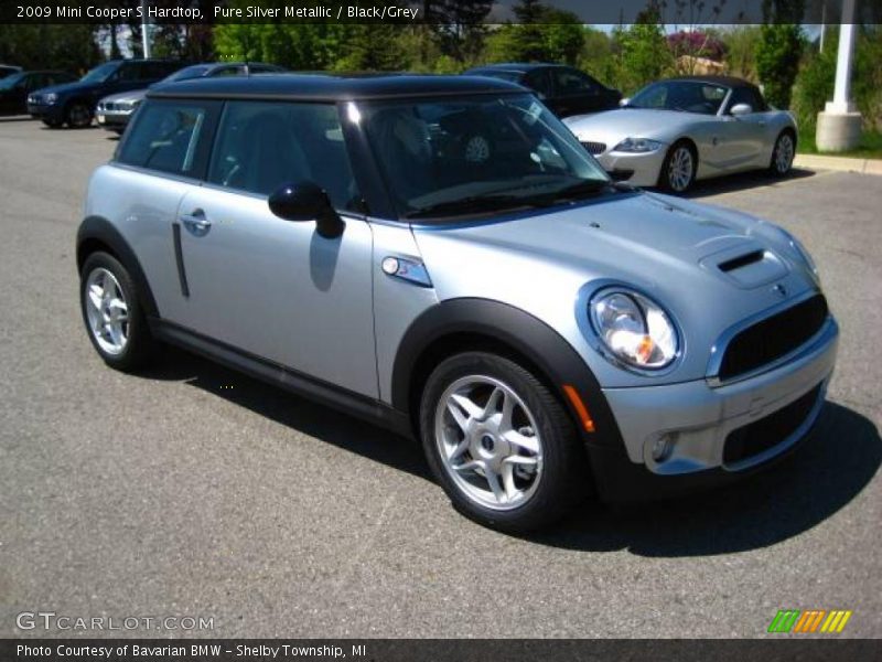 Pure Silver Metallic / Black/Grey 2009 Mini Cooper S Hardtop