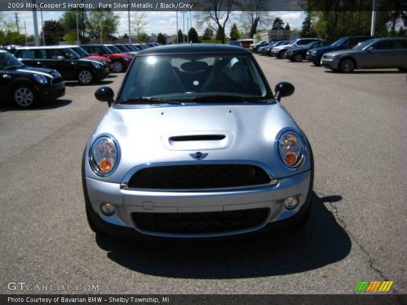 Pure Silver Metallic / Black/Grey 2009 Mini Cooper S Hardtop