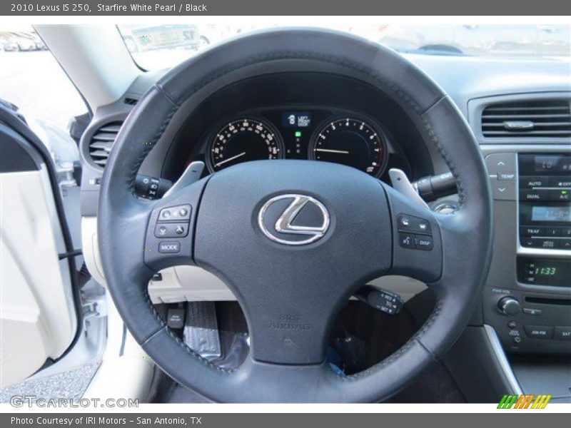 Starfire White Pearl / Black 2010 Lexus IS 250