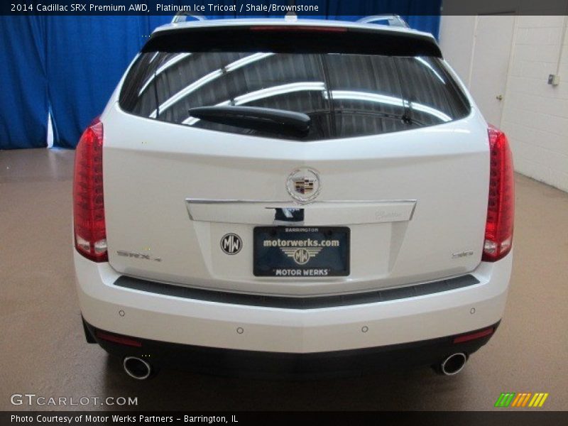 Platinum Ice Tricoat / Shale/Brownstone 2014 Cadillac SRX Premium AWD