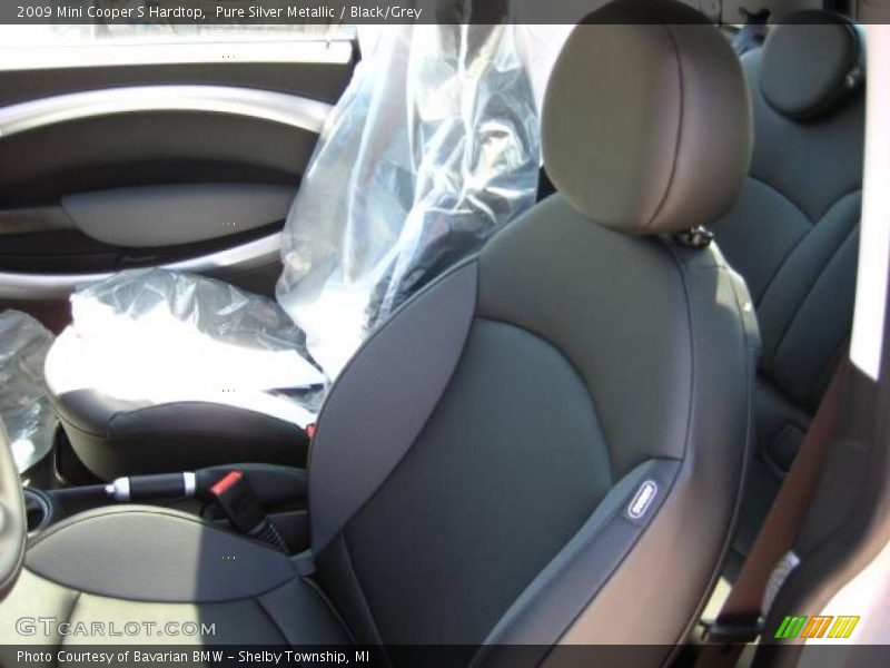 Pure Silver Metallic / Black/Grey 2009 Mini Cooper S Hardtop