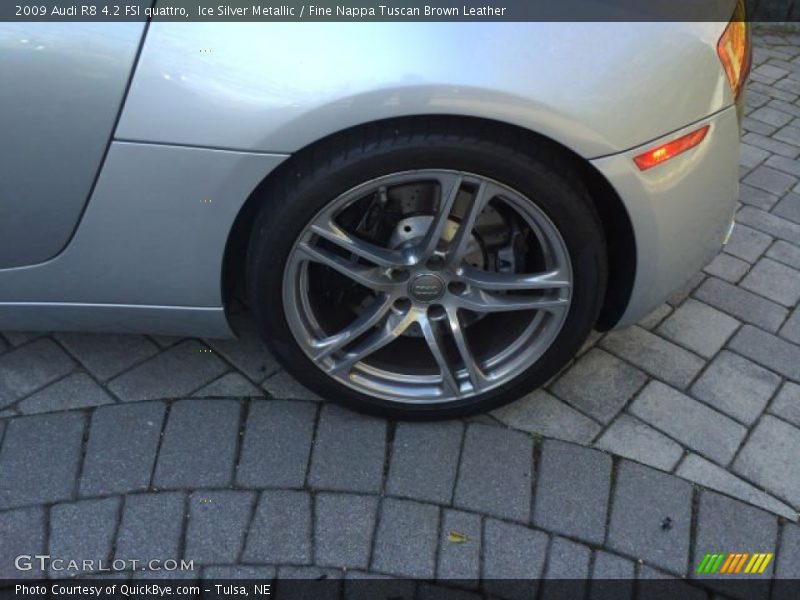 Ice Silver Metallic / Fine Nappa Tuscan Brown Leather 2009 Audi R8 4.2 FSI quattro