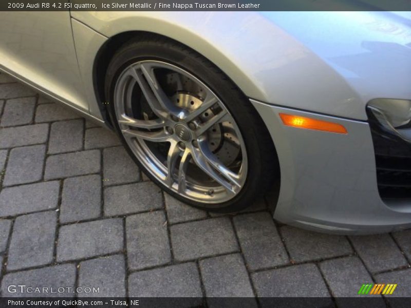 Ice Silver Metallic / Fine Nappa Tuscan Brown Leather 2009 Audi R8 4.2 FSI quattro