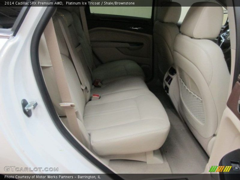 Platinum Ice Tricoat / Shale/Brownstone 2014 Cadillac SRX Premium AWD