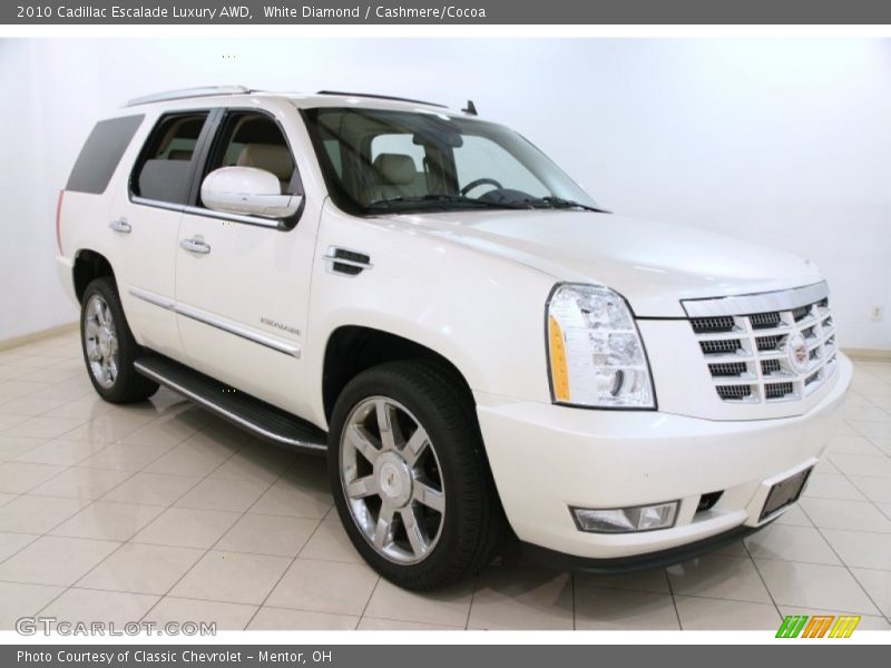 White Diamond / Cashmere/Cocoa 2010 Cadillac Escalade Luxury AWD