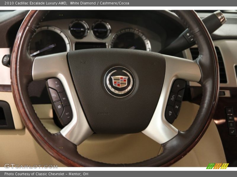 White Diamond / Cashmere/Cocoa 2010 Cadillac Escalade Luxury AWD
