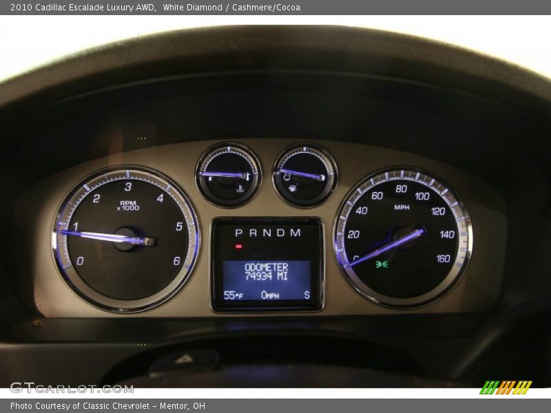 White Diamond / Cashmere/Cocoa 2010 Cadillac Escalade Luxury AWD