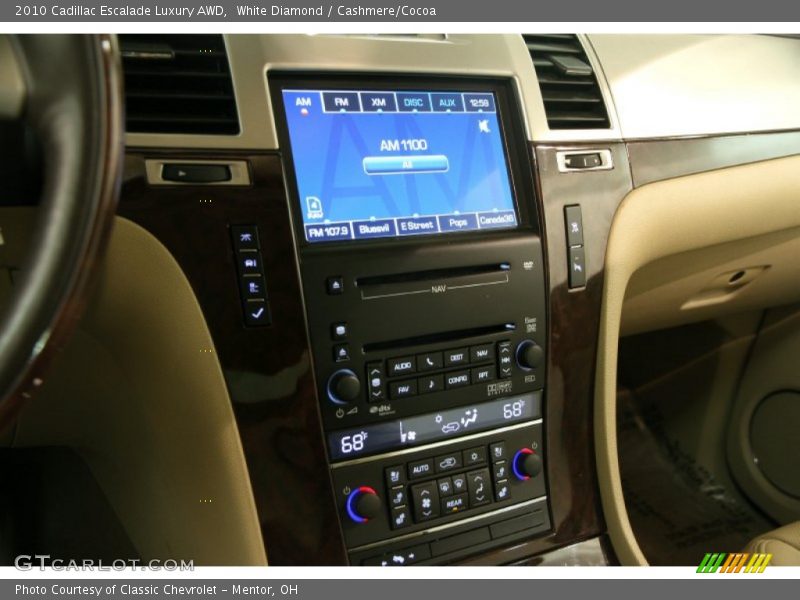 White Diamond / Cashmere/Cocoa 2010 Cadillac Escalade Luxury AWD
