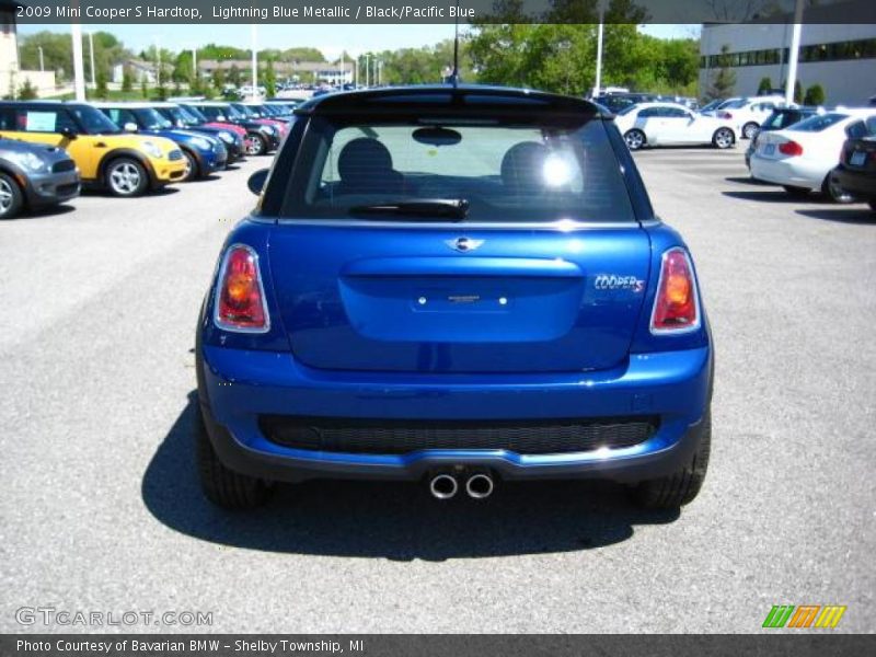 Lightning Blue Metallic / Black/Pacific Blue 2009 Mini Cooper S Hardtop